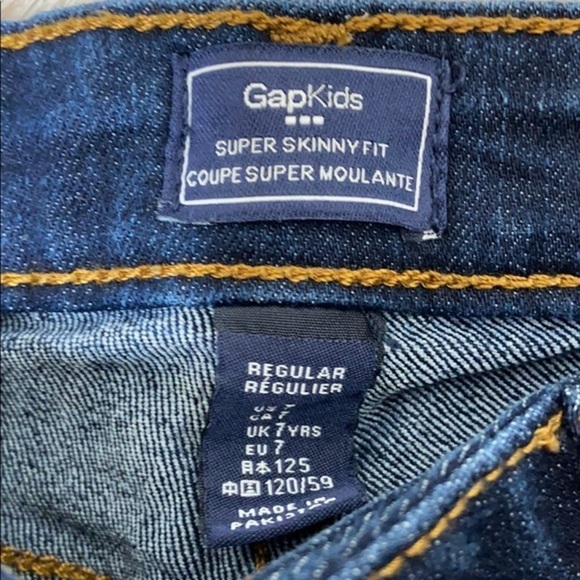 GAP Kids Girls Super Skinny Fit Denim Skinny Jeans Size 7R - Picture 6 of 13